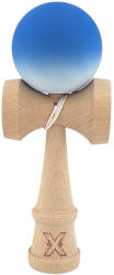 Flippy Kendama X Originala, Profesionala, Flippy, din Lemn, Rubber Grip, 18 cm, Albastru Alb (teo-162291)