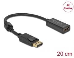 Delock Adapter DisplayPort 1.2 male to HDMI female 4K Passive Black (63559)