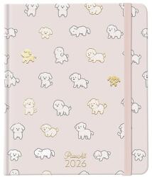 PLANALL Határidõnapló PLANALL New Classic B/5 heti keményfedelű gumis Fur baby 2026 (21556) - tonerpiac