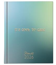 PLANALL Határidõnapló PLANALL Mini A/6 heti keményfedelű aranyozott Cool 2026 (21561) - tonerpiac