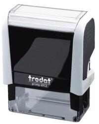 TRODAT Bélyegzõ TRODAT Printy 4.0 4912 fehér ház fekete párna (4912FE/F) - tonerpiac