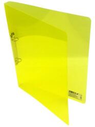 KARTON P+P Gyűrűskönyv A/4 20 mm 2 gyűrű átlátszó sárga (2-166) - tonerpiac