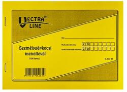 VECTRALINE Nyomtatvány személygépkocsi menetlevél VECTRALINE A/5 fekvõ 100 lapos (DGJ-31/A/5) - tonerpiac