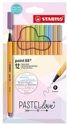 STABILO Tűfilc STABILO Point 88 Pastellove 12 darabos (8812-7-7)