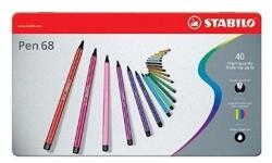 STABILO Filctoll STABILO Pen 68 40 darabos fém dobozban (6840-6)