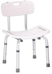  Tusolószék háttámlával, állítható magasságú csúszásmentes lábakkal