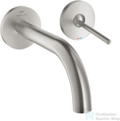 GROHE ATRIO falsík alatti mosdó csaptelep 18, 5 cm-es kifolyóval, leeresztő és belső egység nélkül, Supersteel 29410DC0 (29410DC0)