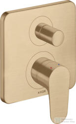 Hansgrohe AXOR Citterio M falsík alatti kád/zuhany csaptelep biztonsági kombinációval, alaptest nélkül, szálcsiszolt bronz 34427140 (34427140)