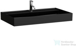 Laufen Kartell By Laufen 100x46 cm-es mosdó túlfolyó nélkül, matt fekete H8103377161111 (H8103377161111)