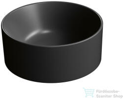 SAPHO GSI KUBE X kerámiamosdó, átm. : 32cm, matt fekete (943526) (943526) - furdoszoba-szaniter