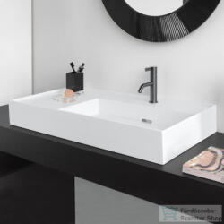 Laufen Kartell By Laufen 90x46 cm-es csiszolt aljú mosdó, bal oldali polccal, 1 csaplyukkal, matt fehér H8183397571111 (H8183397571111)