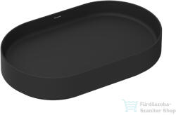 Hansgrohe XUNIVA EVO U 65x40 cm-es pultra ültethető mosdó, matt fekete 60325670 (60325670)