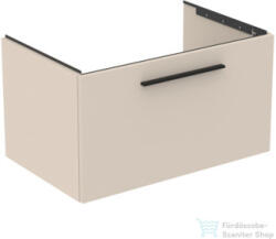 Ideal Standard I. Life B 80x50, 5 cm-es 1 fiókos fali szekrény mosdó és fogantyú nélkül, Sand beige matt T5271NF (T5271NF)
