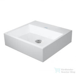 Duravit VERO AIR 50x47 cm-es csiszolt mosdó csaplyuk és túlfolyó nélkül, Wondergliss bevonattal, 23505000791 (23505000791)