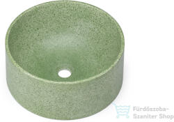 S.V.I.S. Design mosdó 40 cm COLUMBA BASIC - SPLASH zöld, matt lakk UBX. COLUMBA. BC. 040.000. SP. 01.1 (UBX_COLUMBA_BC_040_000_SP_01_1)