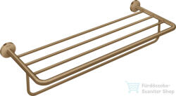Hansgrohe AXOR UNIVERSAL CIRCULAR 65, 5 cm-es törölközőtartó polc, szálcsiszolt bronz 42843140 (42843140)