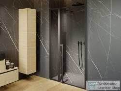 RIHO Lucid GD104 120 cm-es matt fekete zuhanyajtó GD112B000 (G005005121)