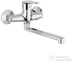 Bugnatese CENTURY fali mosogató csaptelep 35 cm-es kifolyóval, króm 3640CR-350 (3640CR-350)