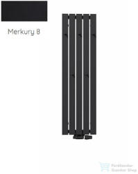 Radeco CALLE 3 1200x340 design radiátor akasztókkal, MERKURY 8 (selyemfényű fekete) színben (Radeco_CALLE_3_MERKURY8)
