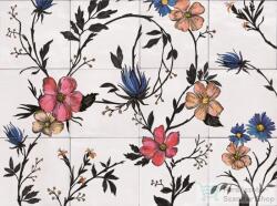 Marazzi Rice Decoro Garden A Bianco 45x60 cm-es dekorcsempe/padló dekor M9E5 (M9E5)