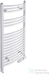 Radeco ADAMO AD7-400/L 1630x450 törölközőszárítós radiátor, fényes fehér (Radeco_ADAMO_AD7_400_L)