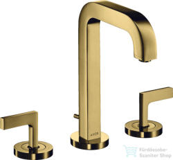 Hansgrohe AXOR CITTERIO 3 üléses mosdó csaptelep automata leeresztővel, polírozott arany hatású 39135990 (39135990)