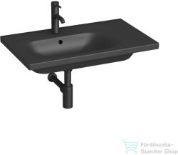 Jika MIO 75x45 cm-es fali mosdó jobb oldali pulttal, matt fekete H8117107161041 (H8117107161041)