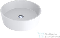 LunArt Julia 47, 7 cm-es pultra ültethető öntöttmárvány mosdó csaplyuk és túlfolyó nélkül, matt fehér 5999123005281 (5999123005281)