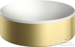 Hansgrohe AXOR SUITE 30 cm-es pultra ültethető mosdó csaplyuk nélkül, matt fehér/szálcsiszolt sárgaréz hatású 42000950 (42000950)