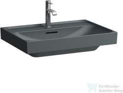Laufen MEDA 65x46 cm-es falra/bútorra szerelhető csiszolt aljú mosdó, matt grafit H8161147581041 (H8161147581041)