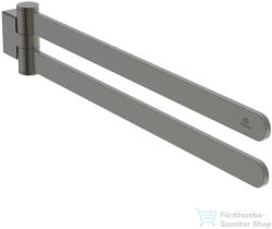 Ideal Standard CONCA ROUND 45 cm-es forgatható dupla törölközőtartó, Magnetic grey T5396A5 (T5396A5)