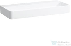 Laufen Val SaphirKeramik 95x42 cm-es csiszolt aljú mosdó csaplyuk és túlfolyó nélkül, LCC bevonattal, fehér H8162874001121 (H8162874001121)