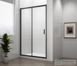 SAPHO POLYSAN EASY LINE BLACK tolóajtó, 1100mm, matt fekete profil/transzparent üveg (EL1115B) (EL1115B) - furdoszoba-szaniter