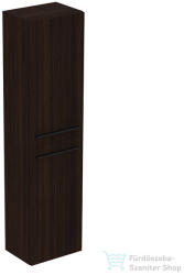 Ideal Standard I. Life A 40x30x160 cm-es 2 ajtós szekrény fogantyú nélkül, Coffe oak T5260NW (T5260NW)