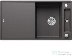 BLANCO AXIA III 5 S-F SILGRANIT® mosogató medence munkalapszitű beépítéshez, távműködtetővel, fa vágódeszkával, palaszürke 523226 (523226)