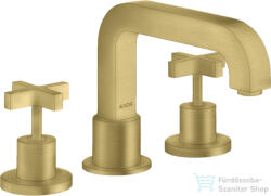 Hansgrohe AXOR CITTERIO 3 üléses kádtöltő csaptelep zuhanyszett csatlakozás nélkül, szálcsiszolt sárgaréz hatású 39436950 (39436950)