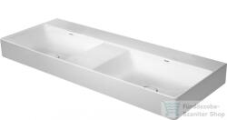 Duravit DURASQUARE 1200x470 mm-es bútorral aláépíthető csiszolt dupla mosdó csaplyuk nélkül, 2353120079 (2353120079)