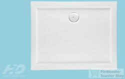 H2O Nero D 100x80 standard szögletes aszimmetrikus zuhanytálca, fehér (h2o_12329)