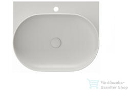 RAVAK YARD 60 mosdó tartókonzol nélkül, csaptelep furattal, Smoke Grey XJX0O260000 (XJX0O260000)