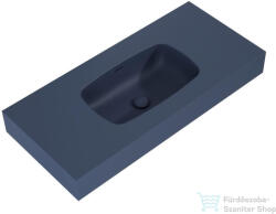 AREZZO design MABEL öntöttmárvány falra szerelhető mosdó 100 cm, matt kék AR-168865 (AR-168865)