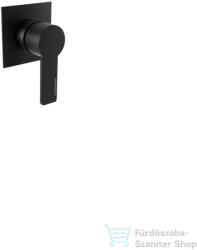 Bugnatese Morse falsík alatti kád /zuhany csaptelep belső egységgel, matt fekete 1030NE (1030NE)