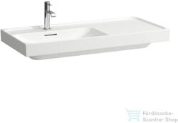 Laufen MEDA 100x46 cm-es fali mosdó jobb oldali polccal, matt fehér H8171187571041 (H8171187571041)