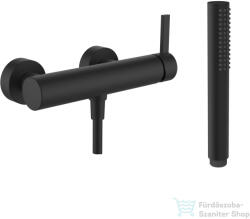 Laufen KARTELL zuhany csaptelep zuhanyszettel, PVD matt titán fekete H3313370811411 (H3313370811411)