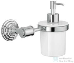 Bugnatese COMPLEMENTI Fali folyékony szappanadagoló csíkos fehér kerámiával króm színben 36804 (36804CR) - furdoszoba-szaniter