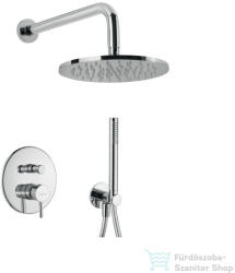 Bugnatese Kline falsík alatti komplett zuhanyrendszer 22, 5 cm-es esőztetővel, belső egységgel, zuhanyszettel, króm 5774CR (5774CR)