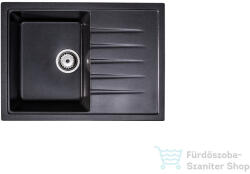 LunArt Judo 68x49, 5 cm-es öntött gránit mosogató medence szifon nélkül, Brocade 5999861632251 (5999861632251)