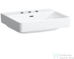 Laufen Pro S 55x46, 5 cm-es mosdó 3 csaplyukkal, LCC bevonattal, fehér H8109624001081 (H8109624001081)