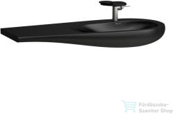 Laufen Ilbagnoalessi One 120x50 cm-es ráépíthető mosdó, pult bal oldalon, matt fekete H8149747161041 (H8149747161041)