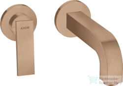 Hansgrohe AXOR CITTERIO falsík alatti mosdó csaptelep 22 cm-es kifolyóval, nem zárható leeresztővel, szálcsiszolt vörös arany hatású 39121310 (39121310)