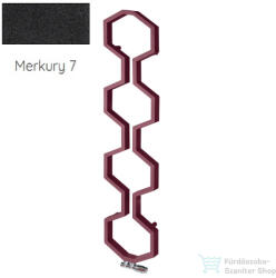 Radeco CARMEL 1800x400 design radiátor, MERKURY 7 (matt fekete) színben (Radeco_CARMEL_MERKURY7)